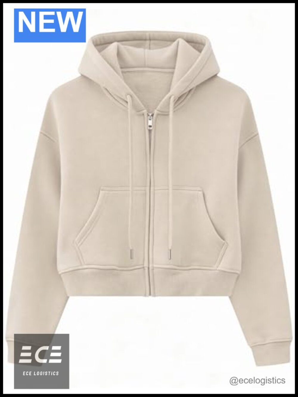 Fleece Lined Cropped Zip Up Hoodie Womens Crop Sweatshirt Jacket